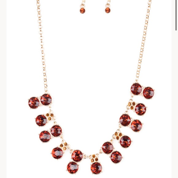 paparazzi Jewelry - Top Dollar Twinkle Brown Necklace